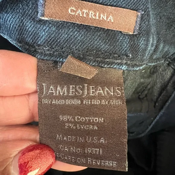 Rare EUC James Jeans Dark Blue Straight Leg Women's Jeans - Picture 5 of 6